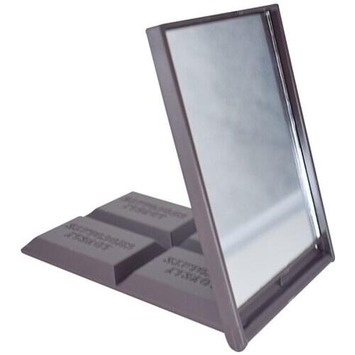 Woman Makeup tool Funny Dark Brown Chocolate Pocket Mirror For Cosmetic Use At Home Office Design Make-up Mirror