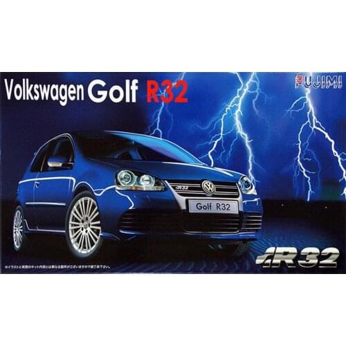 1/24 Fujimi Plastic Assembled Car Model Toy VW Golf R32 Static Model DIY Assembled Model Kit #12328