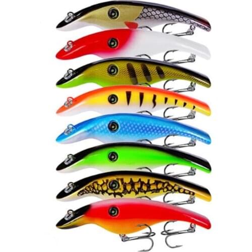 1pcs/lot Big Pencil Bait 150mm/46.5g Artificial Fishing lure Crankbait Sea Bass Pike 3D Eyes Plastic Wobbler Fishing Tackle