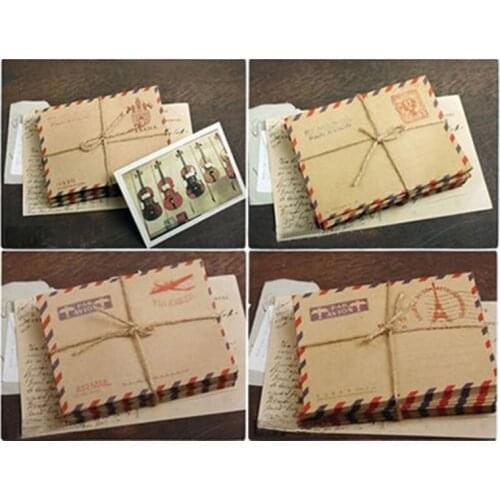 10 Sheets New Mini Envelope Postcard Letter Stationary Storage Paper Vintage