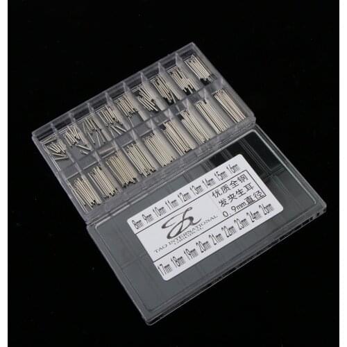 180 Pieces 18 Different Sizes Stainless Steel Watch Band Link Cotter Pins Bar Tool Case for Watchmaker