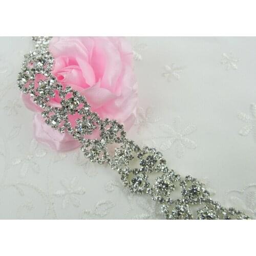 4 designs 5 Yards each item beautiful rhinestone trim chain DHL shipping