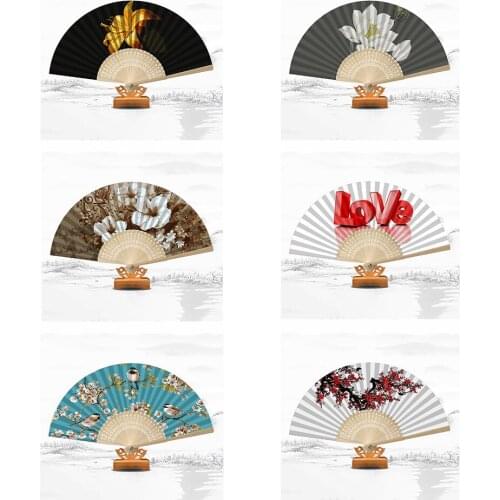 DIY Diamond Painting Handmade Oil Painting Folding Fan Craft Home Picture Diamond Mosaic Craft Home Decora Gift Oil Painting