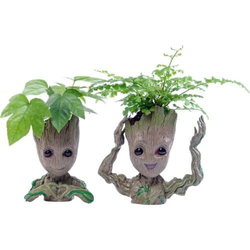 Flower Pot Pencil Case Groot Kid Toy Multifunction Flower Pot Storage Crafts Shape ChildrenS Toy Flower Pot Garden Flower Pot