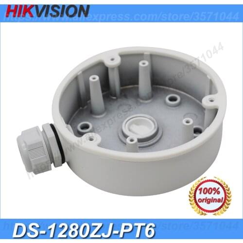 Hikvision Original DS-1280ZJ-PT6 Aluminum Alloy Outdoor Indoor Junction Box For Mini PTZ Camera DS-2DE3304W-DE