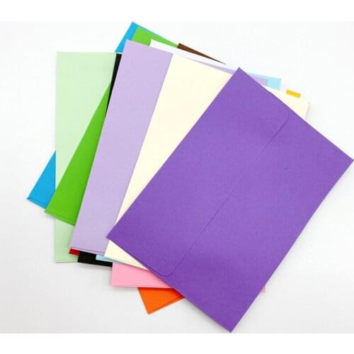 100Pcs Standard size Envelopes Candy Kraft Paper Blank Envelope Greeting Cards Wedding invitation Envelopes Gift Envelope