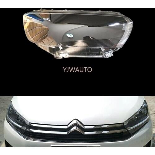 Car Headlight Cover For Citroen C4 C-Quatre 2016 Headlamp Lens Replacement Auto Shell