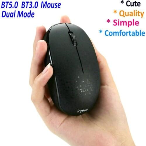 Nice BT5.0 Wireless Mouse for Office Computer Mouse Support Multiple Systems Bluetooth-compatible 5.0 mouse