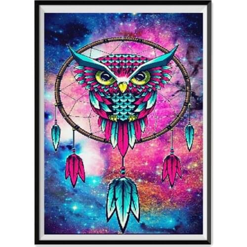 Pintura redonda de diamante 5D 5D DIY Kit de punto de cruz patrón de mosaico pinturas decorativas para hogar recién llegados