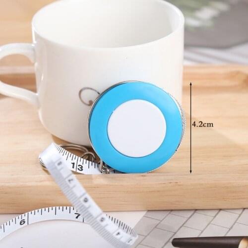 Portable Retractable Ruler Centimeter/inch Tape Measure Mini Keychain Ruler 62KD
