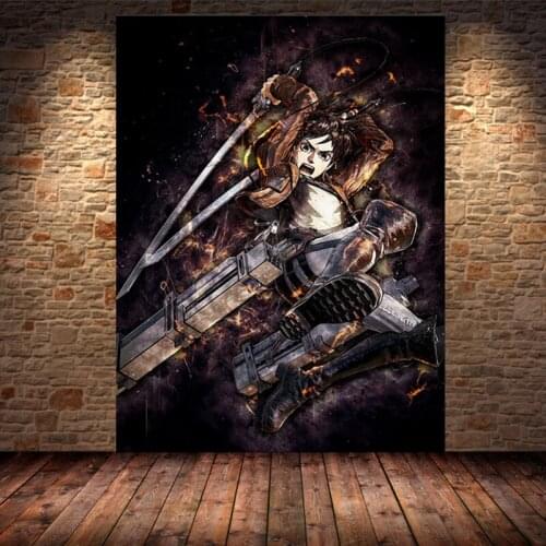 Attack on Titan 1 Posters Japanese Anime White Coated Paper Prints Clear Image Livingroom Bedroom Bar Home Art Brand