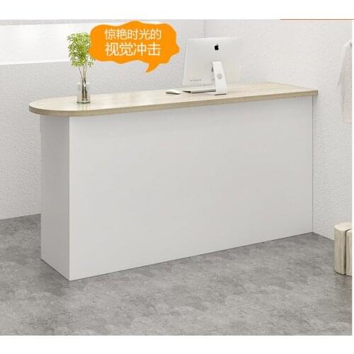 Simple and modern cashier, clothing store, bar table, circular counter, womens clothing store, small beauty salon