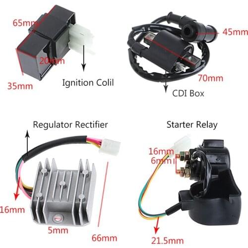 Regulator Rectifier Relay Ignition Coil CDI for Chinese ATV Quad 150 200 250 cc epoxy resin vacuum infusion