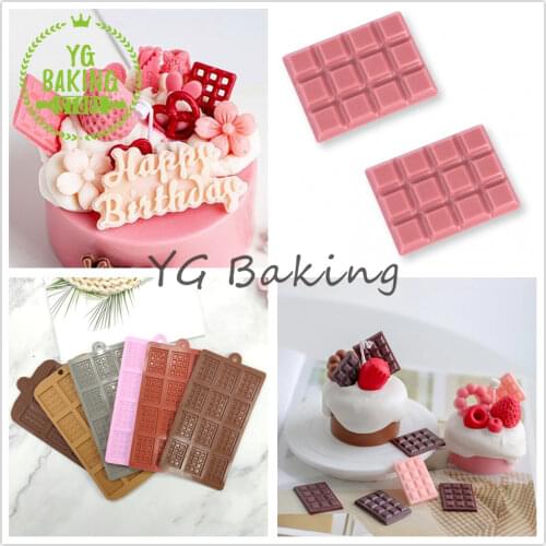 Dorica 2 Styles Waffle Design Mousse Cake Silicone Mold Diy Handmade Fondant Soap Mould Cake Decorating Kitchen Tools Bakeware