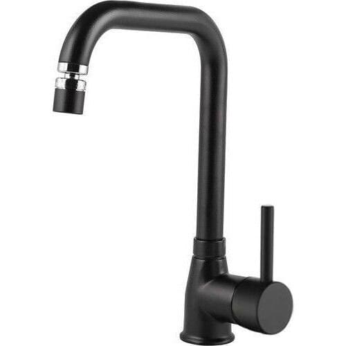 Black Kitchen Faucet Kitchen Sink Tap 360 Degree Rotatable Plays Perlatörlü