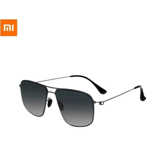 Xiaomi Classic Frame Sunglasses Pro Anti-UV Ultra light Gradient Gray Classic Square Stainless Steel Frame Polarized Lens