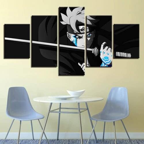 5 Piece Wall Art Canvas Anime Manga Figure Ability Ninja Posters And Pictures Modern Living Room & Bedroom Decoration Paintings