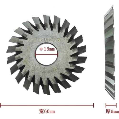 P571 Raise 0016AI.C.C Welded Carbide Tungsten Key Cutting Saw Blade 60*6*16mm*22T Cutter Mini Circular Saw Oscillating Multi Too