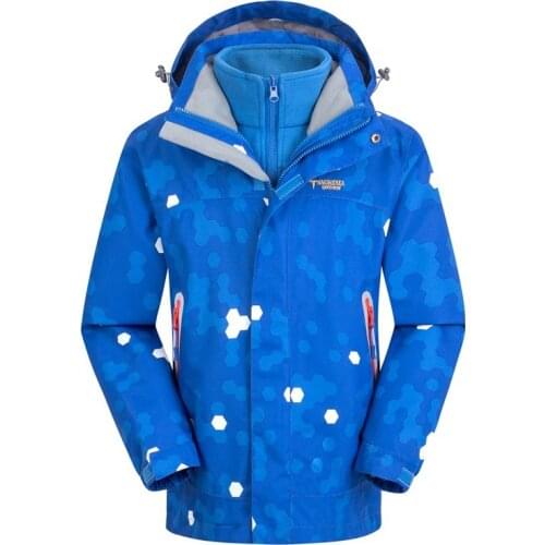 Waterproof Index 15000mm Windproof Boys Girls Jackets Warm Coat Children Outerwear Sporty Double-deck For 5-14 Years Old Winter