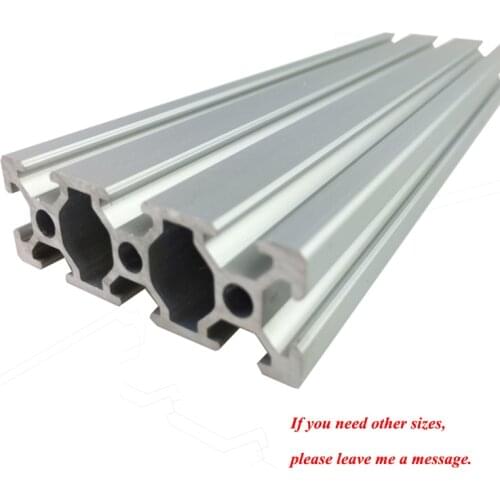 1PCS 2060 T Slot Aluminum Profile Extrusion 100-800mm Length European Standard Anodized Linear Rail for DIY CNC 3D Printer 6063