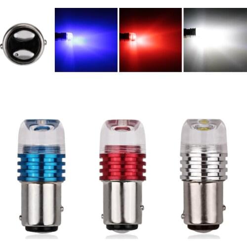10pcs Auto LED 1157 BAY15D 3W COB Concave Lens Explosion Strobe Flashing White 12V P21/5W Car Brake/Turn Signal Lamp Bulb