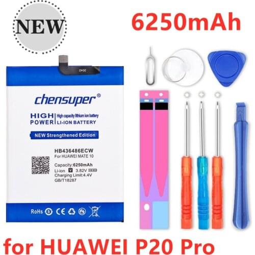 2pcs/6250mAh HB436486ECW For HUAWEI MATE 10 AL00 L29 L09 Mate 10 Pro / P20 Pro TL00 Mobile Phone Battery+Quick Arrive