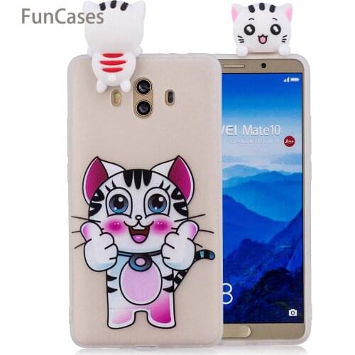 3D Panda Phone Case sFor Celular Huawei Mate 10 Soft Silicone Back Cover Funda Glitter Bumper Case For Huawei Ascend Mate 10 Owl