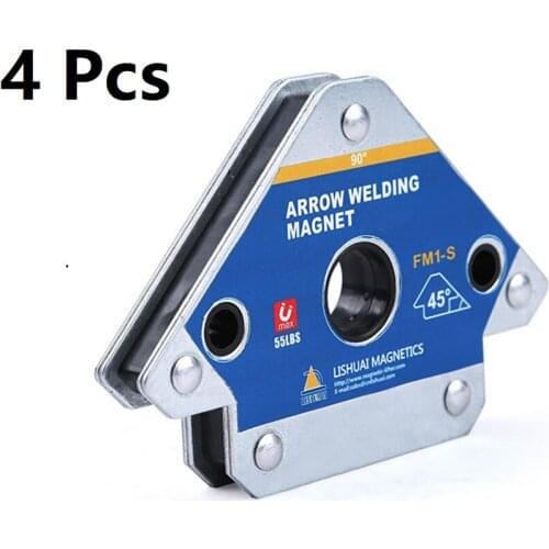 4PCS/Set Magnetic Welding Holders Multi-Angle Solder Arrow Strong Magnet Weld Fixer Positioner Auxiliary Locator Tools FM1-S