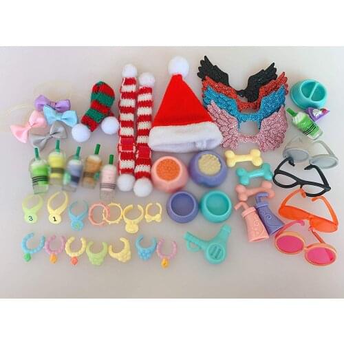 Pet shop Accessories 12pcs Random Collars Glasses Drinks Coffee Hat Scarf fit pet Great Dane Short Hiar Cat Collie Kids Gift