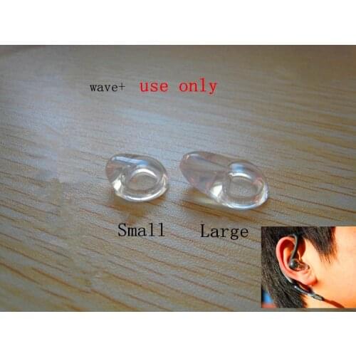 Free Shipping 4pcs white silicone earbuds eartips for WAVE+ bluetooth headset headphones