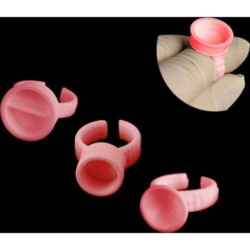 Big Size Disposable Permanent Makeup Ring Tattoo Ink Eyebrow Lip tattoo Pigments Holder Rings Container Cup with Separated