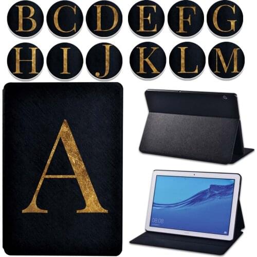 PU Leather Letter Series Flip Stand Tablet Case for Huawei MediaPad T3 8 10 /T5 10 8.0 Inch 9.6 Inch 10.1 Inch + Free Stlyus
