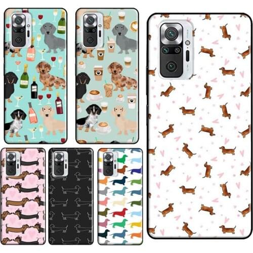Dachshund Sausage Collage For Xiaomi Redmi Note 10 Pro 8T 9S Note 7 8 9 Pro Phone Case For Redmi 9C 9T 9 9A 8A K40