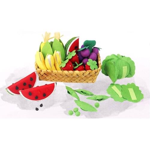 Baby Cloth Toys Montessori Materials for Hand-Control Exercises Childrens Early Educational Toy Fruit Pretend Play