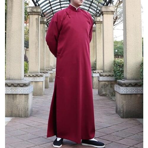 Kids&Adult 10colors IP MAN cotton tai chi uniforms taoist robe Crosstalk gown Wing Chun kung fu suits clothing