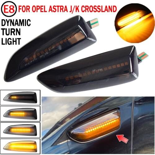 Dynamic LED Blinker Side Marker Turn Signal Light Lamp For Opel Astra J K 2015 Zafira C Insignia B Grandland Crossland X