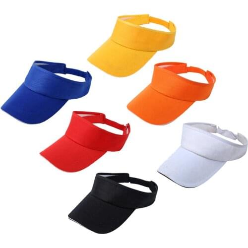 Women Men Adjustable Half-Head Sun Protection Visor Baseball Golf Sports Hat Baseball Cap Hat Solid Color Fashion Caps
