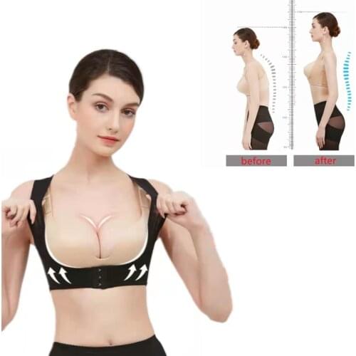 Woman Posture Corrector Spine Back Shoulder Support Corrector Band Adjustable Brace Correction Humpback Back Pain Relief