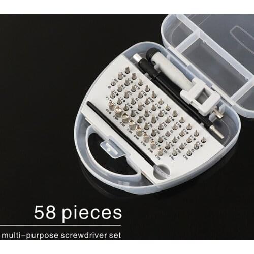 58 in 1 Screwdriver Set Mini Precision Screwdrivers Multi Computer PC Mobile Phone Device Repair Hand Home Tools Star Square PH2