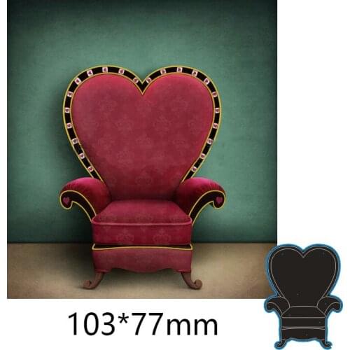 103*77mm Love heart sofa new Metal Cutting Dies for decor card DIY Scrapbooking stencil Paper Album template Dies
