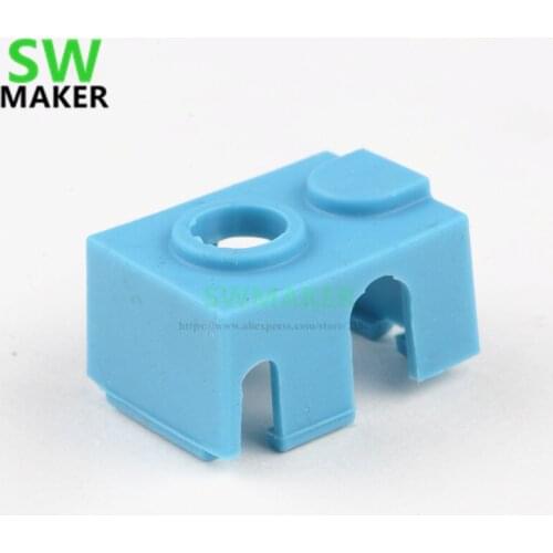 SWMAKER New V6 PT100 Block Silicone Sock upgrade instead ceramic insulation for Reprap Titan Prusa i3 MK3 hotend