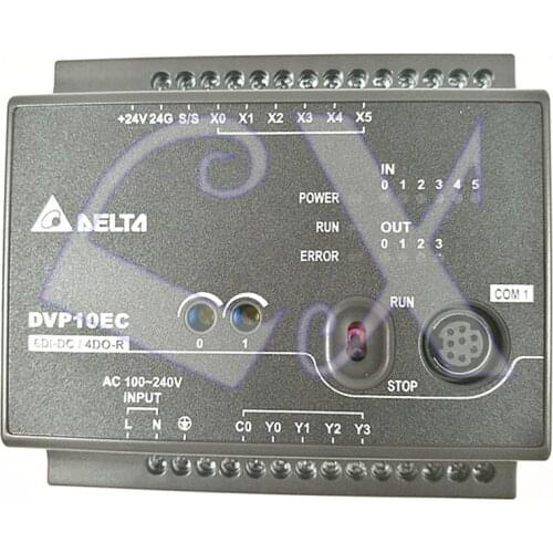 Freeshipping Original Delta PLC controller DVP10EC00R3 PLC EC3 series 100-240VAC 6DI 4DO relay output in box