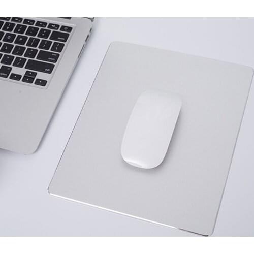 Aluminum Alloy Pad with Non-Slip Rubber Bottom Mouse Pad Anti slip Mousepad