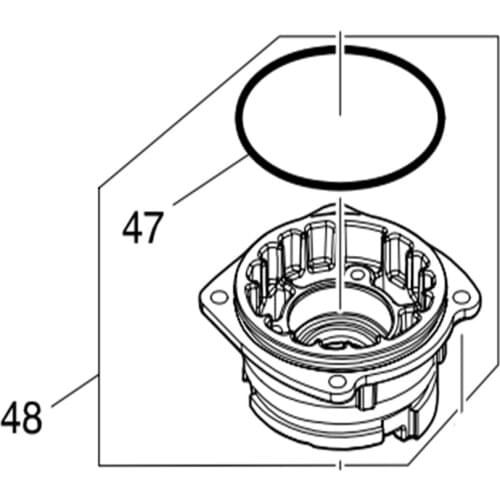 Bearing seat assembly FOR MAKITA DGA700 DGA900 DGA901 135917-9