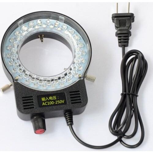 Industrial Microscope Camera LED Light Source 52 LED Ring Light Adjustable brightness High Light Microscope Lamp