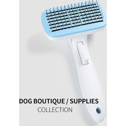 Pet Dog Cat Hair Removal Comb Massage Brush Pet Grooming Tools Hair Shedding Trimmer Combs for Cats Dogs Cleaning Products