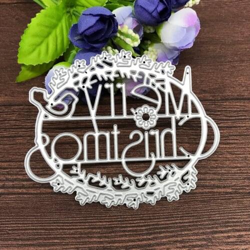 Merry Christmas Metal Cutting Dies Stencils for DIY Scrapbooking/photo album Decorative Embossing DIY Paper Cards