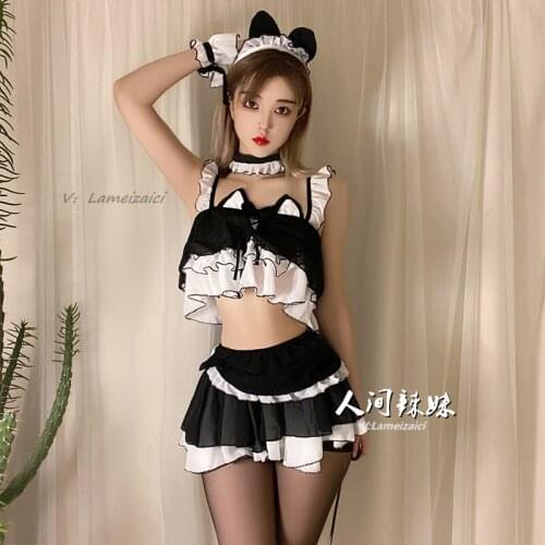 Lolita Sexy Lingerie Cute Cat Girl Uniform Women Anime Lolita Erotic Devil Costume Maid Bunny Role Play Costumes Cartoon Cosplay