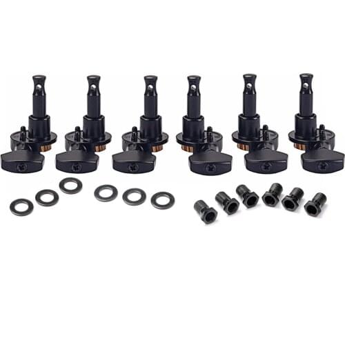 Pack of 6 Open Gear Guitar String Tuning Pegs Tuners for Acoustic Folk Electric Guitar Replacement
