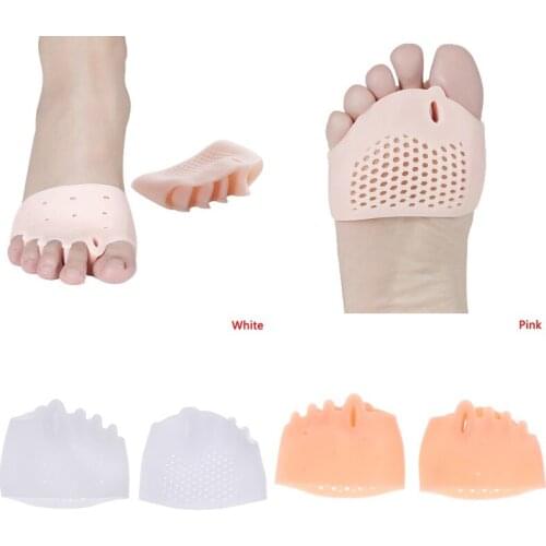 1 Pair Silicone Toe Foot Cover Straightener Orthodontic Toe Toe Separator Corrector Hallux Valgus Hair Braces Foot Care Tool